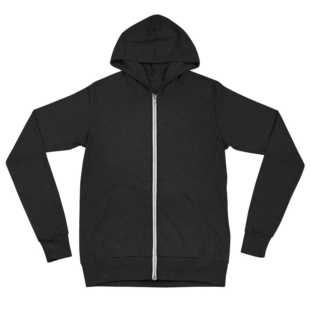 Yellow/White See it. Decree it. Be it. Unisex Zip Hoodie (back)