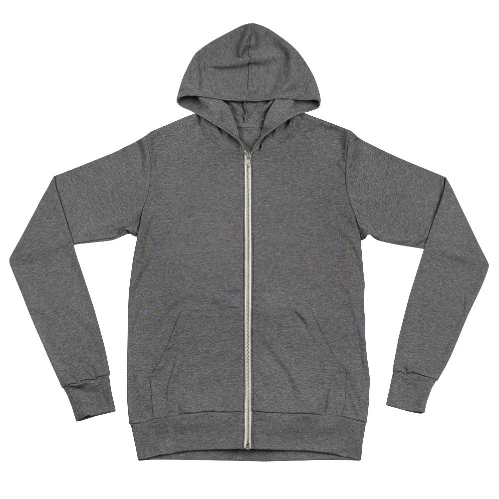 Yellow/White See it. Decree it. Be it. Unisex Zip Hoodie (back)