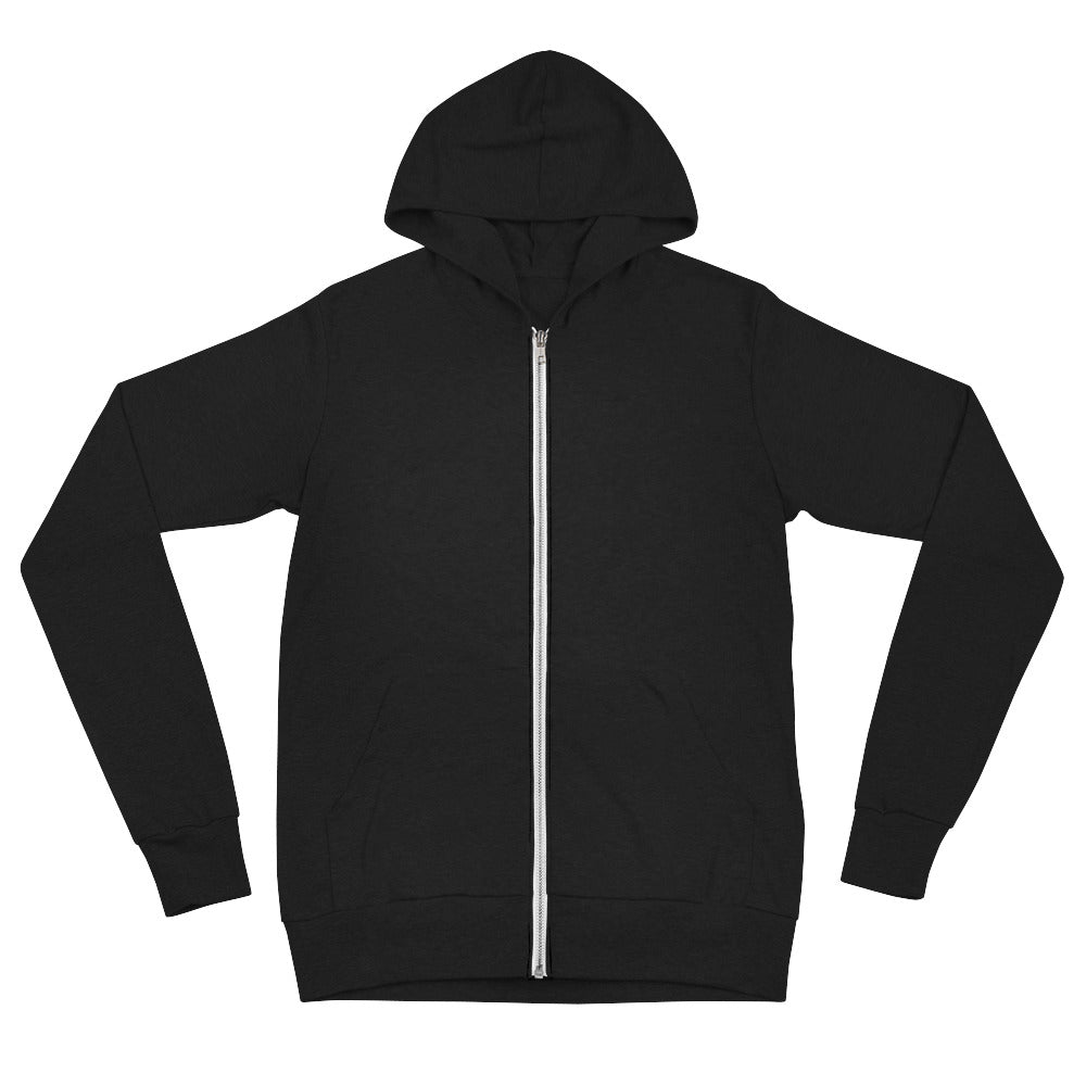 Yellow/White See it. Decree it. Be it. Unisex Zip Hoodie (back)