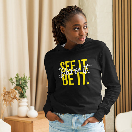 Hooded long-sleeve tee