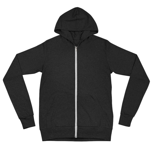 See it. Decree it. Be it.-Red/Green/Yellow text Unisex zip hoodie