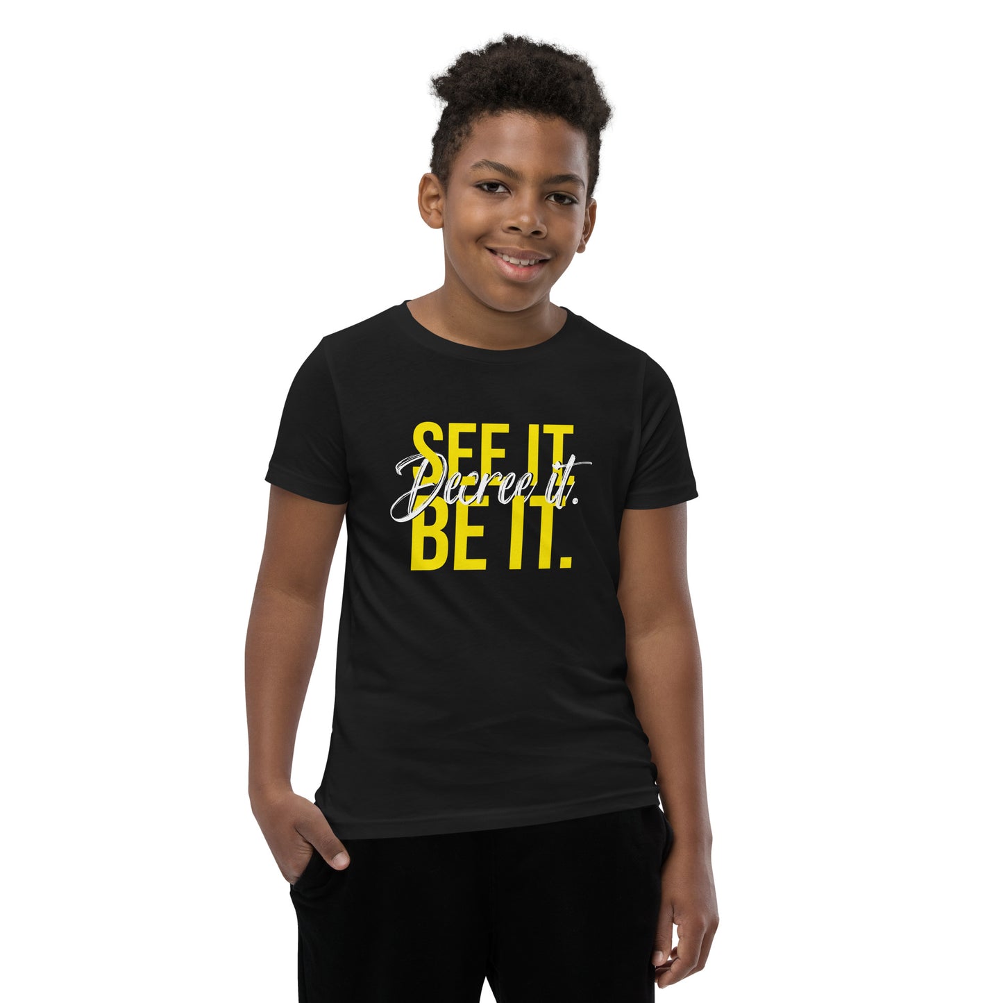 Youth Short Sleeve Motto/Tagline T-Shirt